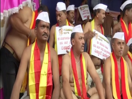 Pro Kannada org holds 'underwear protest' in Bengaluru over negligence in flood relief work | Pro Kannada org holds 'underwear protest' in Bengaluru over negligence in flood relief work