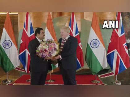 Boris Johnson meets Gautam Adani in Ahmedabad | Boris Johnson meets Gautam Adani in Ahmedabad