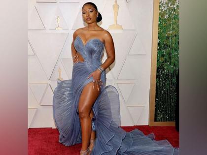 Megan Thee Stallion marks her Oscar debut wearing Indian designer Gaurav Gupta's gown | Megan Thee Stallion marks her Oscar debut wearing Indian designer Gaurav Gupta's gown