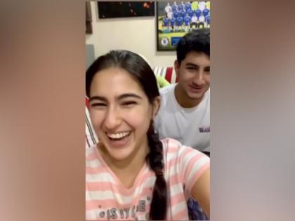 Sara Ali Khan cracks 'knock knock' joke with brother Ibrahim to beat quarantine blues | Sara Ali Khan cracks 'knock knock' joke with brother Ibrahim to beat quarantine blues