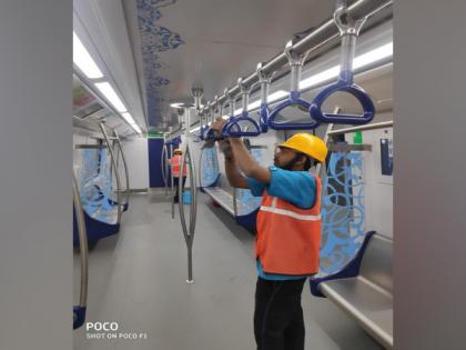 Hyderabad Metro staff spray disinfectant at stations, metro coaches to prevent coronavirus outbreak | Hyderabad Metro staff spray disinfectant at stations, metro coaches to prevent coronavirus outbreak Hyderabad Metro staff spray disinfectant at stations, metro coaches to prevent coronavirus outbreak | Hyderabad Metro staff spray disinfectant at stations, metro coaches to prevent coronavirus outbreak