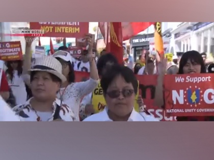 Protestors demonstrate at G7 summit to save Myanmar's democracy | Protestors demonstrate at G7 summit to save Myanmar's democracy