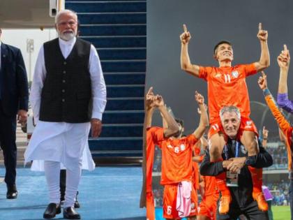 PM Modi expresses happiness over Indian football teams' participation in Asian Games | PM Modi expresses happiness over Indian football teams' participation in Asian Games