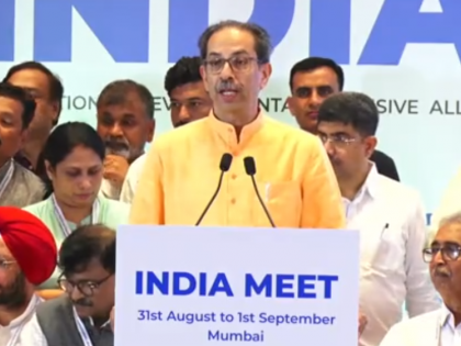 INDIA alliance poised to sweep 2024 LS polls, says Uddhav Thackeray | INDIA alliance poised to sweep 2024 LS polls, says Uddhav Thackeray INDIA alliance poised to sweep 2024 LS polls, says Uddhav Thackeray | INDIA alliance poised to sweep 2024 LS polls, says Uddhav Thackeray