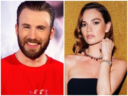 Chris Evans, Lily James spotted together in London | Chris Evans, Lily James spotted together in London