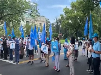 Uyghur diaspora in US protest against China's ethnic cleansing of minorities in Xinjiang | Uyghur diaspora in US protest against China's ethnic cleansing of minorities in Xinjiang