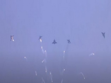 Rafale leads 'Vijay' formation, IAF's might on full display at 88th Air Force Day celebrations | Rafale leads 'Vijay' formation, IAF's might on full display at 88th Air Force Day celebrations