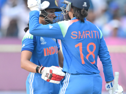 Women's World Cup: Smriti, Pratika's fifties help India post 330 v Australia | Women's World Cup: Smriti, Pratika's fifties help India post 330 v Australia