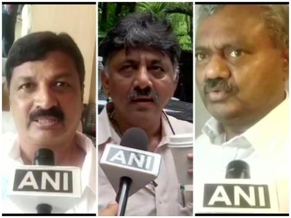 Shivakumar claims hearts of rebel MLAs beating to meet, they say 'we've no intention' | Shivakumar claims hearts of rebel MLAs beating to meet, they say 'we've no intention'