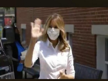 US First Lady Melania posts video of herself donning mask | US First Lady Melania posts video of herself donning mask
