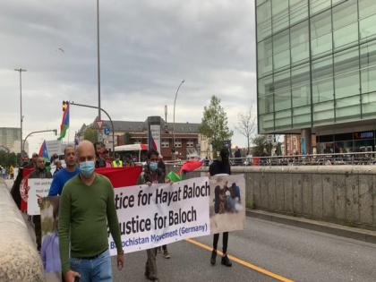 Free Balochistan Movement protest against Hayat Baloch's murder in Germany | Free Balochistan Movement protest against Hayat Baloch's murder in Germany