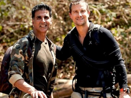 Akshay Kumar gets bruised during 'Into The Wild with Bear Grylls' shoot, terms it a memento | Akshay Kumar gets bruised during 'Into The Wild with Bear Grylls' shoot, terms it a memento
