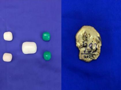 Gold worth Rs 58.6 lakhs seized from passenger at Chennai Airport | Gold worth Rs 58.6 lakhs seized from passenger at Chennai Airport