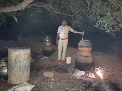Four detained as police raids country liquor manufacturing units in Andhra Pradesh's Krishna | Four detained as police raids country liquor manufacturing units in Andhra Pradesh's Krishna