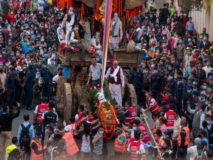 Chariot procession honouring God of Rain begins in Nepal amid COVID-19 surge | Chariot procession honouring God of Rain begins in Nepal amid COVID-19 surge