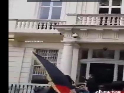 Protesters vandalise Pakistan High Commission in London over Afghanistan violence | Protesters vandalise Pakistan High Commission in London over Afghanistan violence