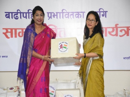 India hands over flood relief material to Nepal | India hands over flood relief material to Nepal