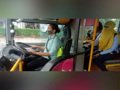 Women only pink city buses in Indore to have women drivers, conductors | Women only pink city buses in Indore to have women drivers, conductors Women only pink city buses in Indore to have women drivers, conductors | Women only pink city buses in Indore to have women drivers, conductors