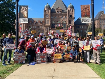 Protest held in Canada against University Of Toronto over anti-Hindu conference | Protest held in Canada against University Of Toronto over anti-Hindu conference