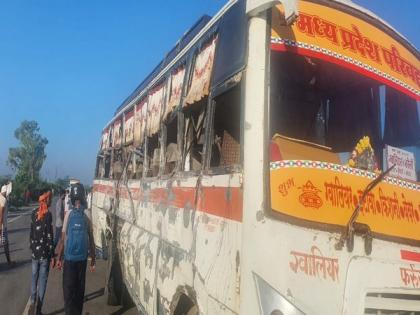 Seven dead, 13 injured in bus-dumper collision in MP's Bhind | Seven dead, 13 injured in bus-dumper collision in MP's Bhind