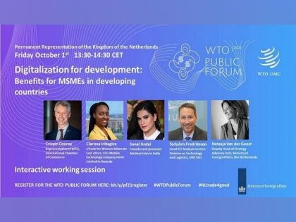 WTO invites Promoter of Medusa EXIM, India to speak at WTO Public Forum 2021 | WTO invites Promoter of Medusa EXIM, India to speak at WTO Public Forum 2021
