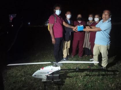 Drones start medicine delivery in Manipur | Drones start medicine delivery in Manipur