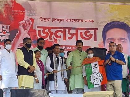 Tripura: Former BJP leader Ashish Das joins TMC | Tripura: Former BJP leader Ashish Das joins TMC