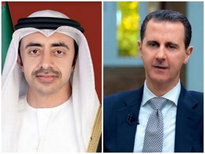 UAE foreign minister meets Syrian President in Damascus | UAE foreign minister meets Syrian President in Damascus