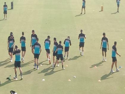 Ind vs NZ: Kiwi players sweat it out ahead of first Test | Ind vs NZ: Kiwi players sweat it out ahead of first Test