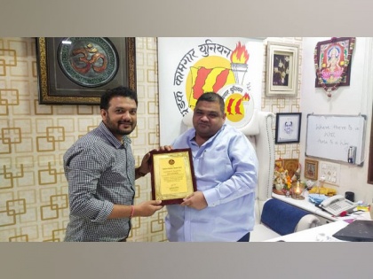 Abhijeet Rane honoured with Corona warrior award by Times Applaud for his remarkable support to film and TV industry | Abhijeet Rane honoured with Corona warrior award by Times Applaud for his remarkable support to film and TV industry