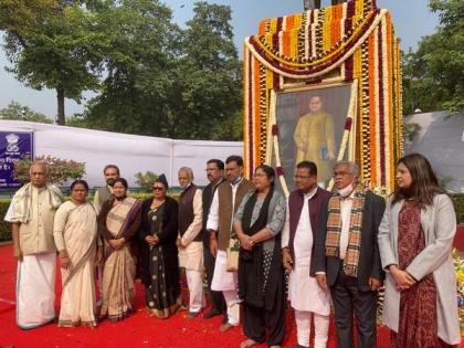 Suspended RS MPs pay floral tribute to Ambedkar on his death anniversary | Suspended RS MPs pay floral tribute to Ambedkar on his death anniversary