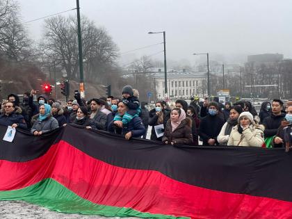 Afghans in Norway protest against visiting Taliban delegation; raise 'can't be trusted' slogans | Afghans in Norway protest against visiting Taliban delegation; raise 'can't be trusted' slogans