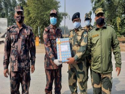 73rd Republic Day: BSF, Border Guards Bangladesh exchange sweets at Fulbari | 73rd Republic Day: BSF, Border Guards Bangladesh exchange sweets at Fulbari