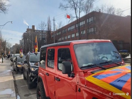 Car rally held in Toronto to celebrate 109th Tibetan Independence Day | Car rally held in Toronto to celebrate 109th Tibetan Independence Day
