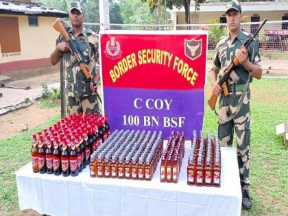Meghalaya: BSF seizes 1,200 bottles of liquor from international border | Meghalaya: BSF seizes 1,200 bottles of liquor from international border