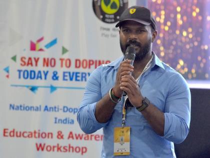 CWG gold medallist Sathish exhorts young athletes to stay away from doping in pursuit of excellence | CWG gold medallist Sathish exhorts young athletes to stay away from doping in pursuit of excellence