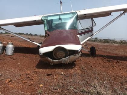 Student pilot injured in Cessna aircraft crash at Birasal airstrip in Odisha | Student pilot injured in Cessna aircraft crash at Birasal airstrip in Odisha