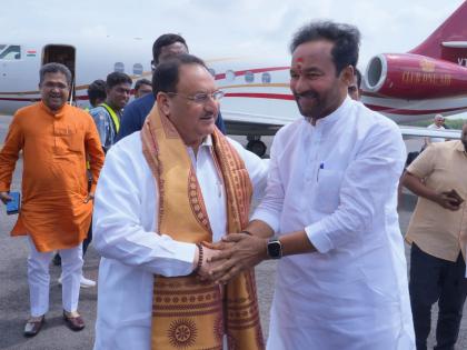 Nadda presiding key BJP meet in Hyderabad | Nadda presiding key BJP meet in Hyderabad