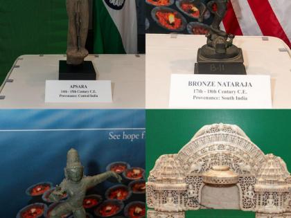 PM Modi thanks US for return of trafficked antiquities | PM Modi thanks US for return of trafficked antiquities