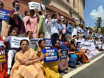 Oppn MPs give adjournment motion notices on Manipur in Parliament | Oppn MPs give adjournment motion notices on Manipur in Parliament Oppn MPs give adjournment motion notices on Manipur in Parliament | Oppn MPs give adjournment motion notices on Manipur in Parliament