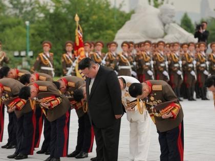 Kim Jong-un pays respects to fallen soldiers ahead of armistice anniversary | Kim Jong-un pays respects to fallen soldiers ahead of armistice anniversary Kim Jong-un pays respects to fallen soldiers ahead of armistice anniversary | Kim Jong-un pays respects to fallen soldiers ahead of armistice anniversary