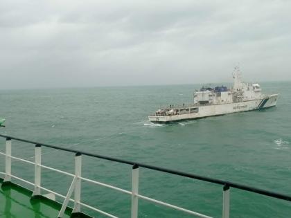 Coast Guard aids 8 scientists, 36 crew of stranded NIO ship off Karwar | Coast Guard aids 8 scientists, 36 crew of stranded NIO ship off Karwar Coast Guard aids 8 scientists, 36 crew of stranded NIO ship off Karwar | Coast Guard aids 8 scientists, 36 crew of stranded NIO ship off Karwar