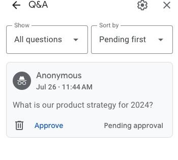 Google rolling out Q&A moderation feature in Meet | Google rolling out Q&A moderation feature in Meet Google rolling out Q&A moderation feature in Meet | Google rolling out Q&A moderation feature in Meet
