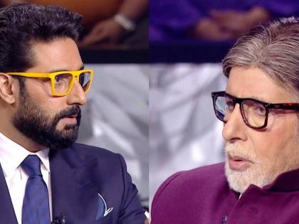 Big B, Junior Bachchan present a 'drunken act' on KBC 15 | Big B, Junior Bachchan present a 'drunken act' on KBC 15 Big B, Junior Bachchan present a 'drunken act' on KBC 15 | Big B, Junior Bachchan present a 'drunken act' on KBC 15