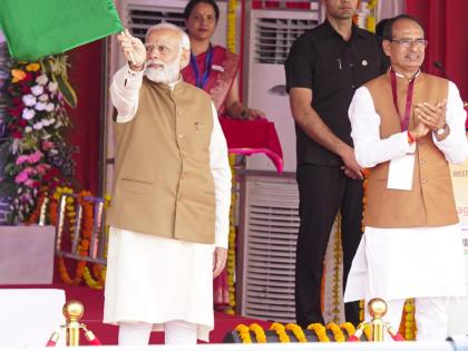 BJP woos MP with over half-a-dozen visits by PM Modi, poll-eve largesse | BJP woos MP with over half-a-dozen visits by PM Modi, poll-eve largesse BJP woos MP with over half-a-dozen visits by PM Modi, poll-eve largesse | BJP woos MP with over half-a-dozen visits by PM Modi, poll-eve largesse