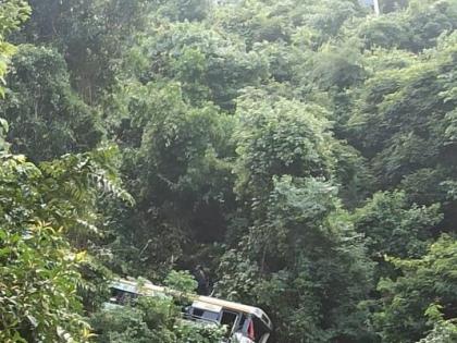 Two killed as bus falls into valley near Vizag | Two killed as bus falls into valley near Vizag Two killed as bus falls into valley near Vizag | Two killed as bus falls into valley near Vizag