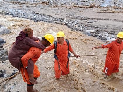 NDRF rescues 51 from cloudburst-hit villages in Himachal | NDRF rescues 51 from cloudburst-hit villages in Himachal NDRF rescues 51 from cloudburst-hit villages in Himachal | NDRF rescues 51 from cloudburst-hit villages in Himachal