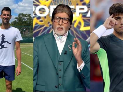Big B calls Novak Djokovic, Carlos Alcaraz 'terrific players, have great future' | Big B calls Novak Djokovic, Carlos Alcaraz 'terrific players, have great future' Big B calls Novak Djokovic, Carlos Alcaraz 'terrific players, have great future' | Big B calls Novak Djokovic, Carlos Alcaraz 'terrific players, have great future'