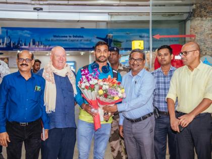 Happy homecoming for the Javelin star of Odisha Kishore Jena | Happy homecoming for the Javelin star of Odisha Kishore Jena