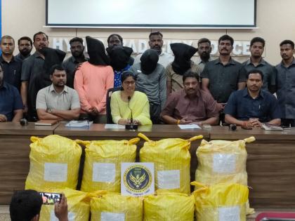 Over 200 kg ganja seized in Telangana, 5 held | Over 200 kg ganja seized in Telangana, 5 held Over 200 kg ganja seized in Telangana, 5 held | Over 200 kg ganja seized in Telangana, 5 held